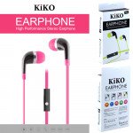 Wholesale KIKO 881 Stereo Earphone Headset with Mic (881 Hot Pink)